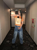 POP STRIPE HALF T