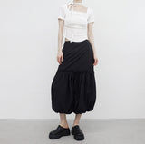 Polena Lace Shirring Long Skirt