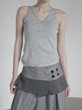 Pre-lace Trimmed Sleeveless