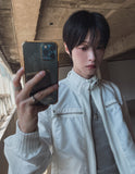 Hi-Lo Zipper Banded Jacket