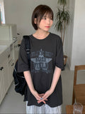 Ringing Star Printing Over Short Sleeve Tee
