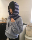 Nubin Stripe Knit Balaclava Hat