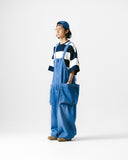[AG] Side Pocket Denim Balloon Overall
