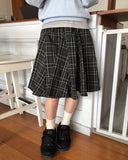 Culo Check Midi Skirt