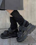 Lou Two Buckle Strap Whole Heel Sandal
