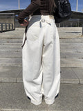 Milt Back Adjust Strap Balloon Wide Pants