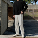Denin Round Long Sleeve T-Shirt