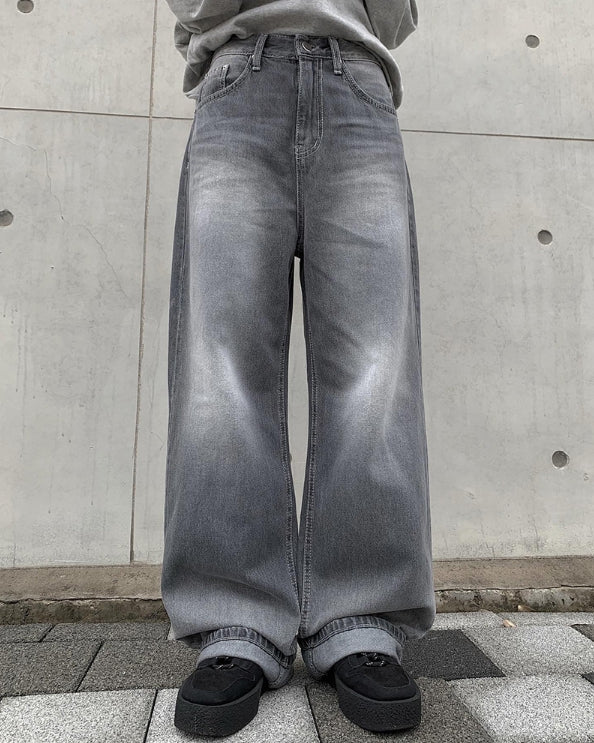 パンツ Semi flare denim GREY 1 HU1H4055.jpg?v=1741870082