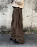 [Plan/Two Way] Poa Winter Brushed Corduroy Side Pin Tuck Training Pants