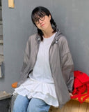 Hyor Two Way String Summer Over Hood Jumper