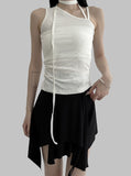 Monne Unbalanced Choker Sleeveless