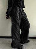 Double Knee Nylon Carpender Wide Pants