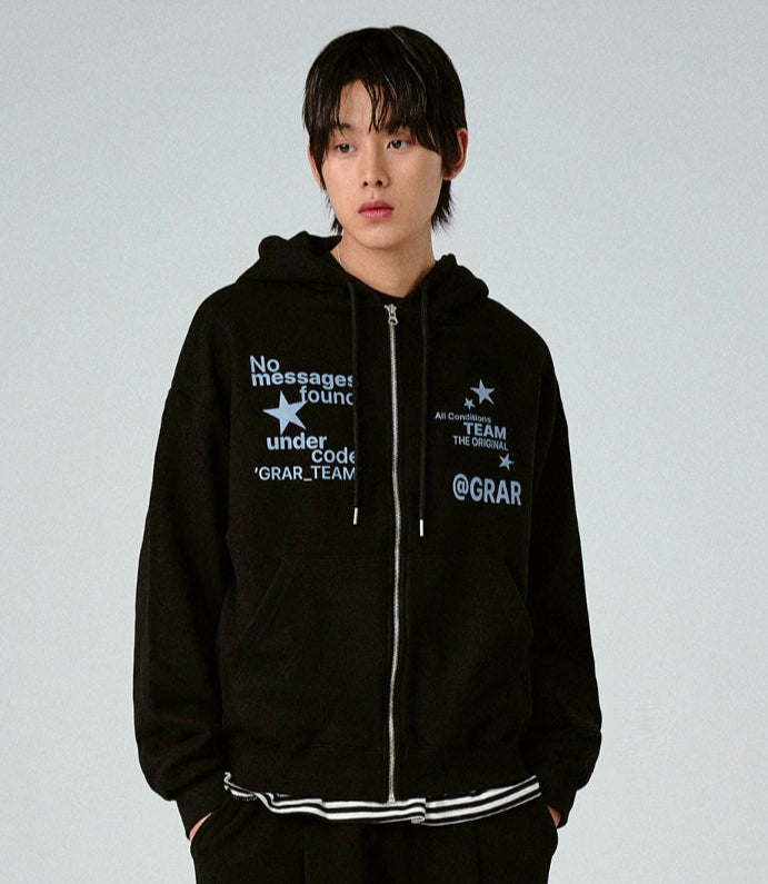 【GRAVER】25SS★ NO-MESSAGES Hood Zip-Up GRAVER(グレーバー) - ノーメッセージフードジップアップ / NO