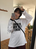 [unisex] Lima Lettering Over Long Sleeve Tee