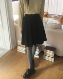 Chizen Corduroy A-Line Midi Skirt