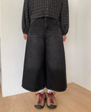 Caled Washing Denim Bermuda Pants