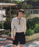 Solar Linen V-neck Knit