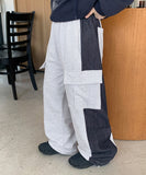 [unisex] Mohind color matching banding cargo pants