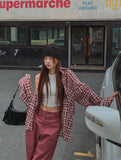 Machi linen check overshirt