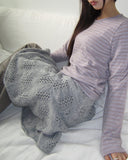 UN UV-Neck Striped Long-Sleeve T-Shirt