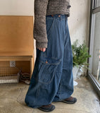 Temb Bizo Parachute Cargo Denim Pants