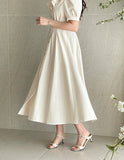 Meloning Frill Puff Long One Piece