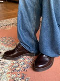 Compub Basic Lace-Up Stitch Loafers
