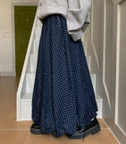 Nadin Banding Dot Denim Balloon Skirt