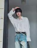 Ader Mohair Crop Shirt