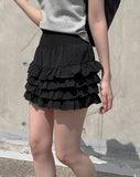 Lit Tiered Mini Skirt Pants