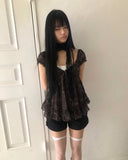 Lanelle Flower Sleeveless Blouse