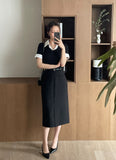 Judia Slit Belt Skirt
