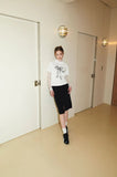 Ruffle Ribbon Crop TEE