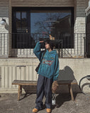 Qoo Back Painting Denim Pants