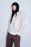 neck button rider jacket