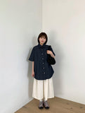 [unisex] Hussy Linen Banding Bermuda Pants