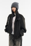 Mei shoulder padded blouson jacket