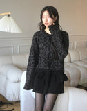 Nona Leopard Hopi Brush Knit Cardigan