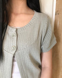 Daren Punched Short Sleeve Cardigan