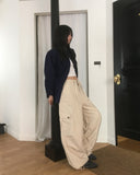 Sezer Wide Cotton Two Way Cargo Pants