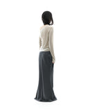 Asym Shoulder Scarf Long Sleeve