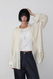 CRINKLE SILKY SHIRT