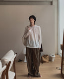 Kiku Ice Linen Two-Tuck Slacks