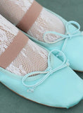 SATIN RIBBON TOE SHOES