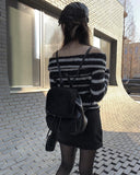 Krong Fleece Leather Mini Backpack