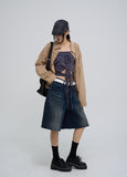 Claw cotton oversized fit checkered shirt
