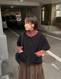 Bakoy fleece short sleeve cardigan