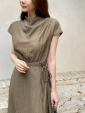 Forven Hanek Wrinkle Banding Wrap Long One Piece