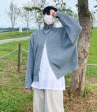 Stock knit zip-up