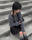 Iva button slit color matching leg warmers